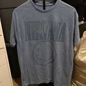 🧨 2/$15 - NIRVANA Slate Blue Short Sleeve Tee